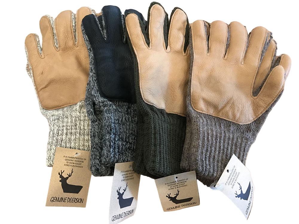 Leather Palmed Wool Gloves Larger Hands – Great Alaska Glove Company