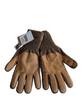 Load image into Gallery viewer, Lined Ragg Wool Gloves with Genuine Deer Skin Leather Palm