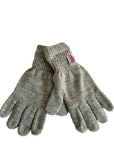 Load image into Gallery viewer, Lined Ragg Wool Gloves with Genuine Deer Skin Leather Palm