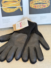Load image into Gallery viewer, Leather Palmed Wool Gloves Larger Hands